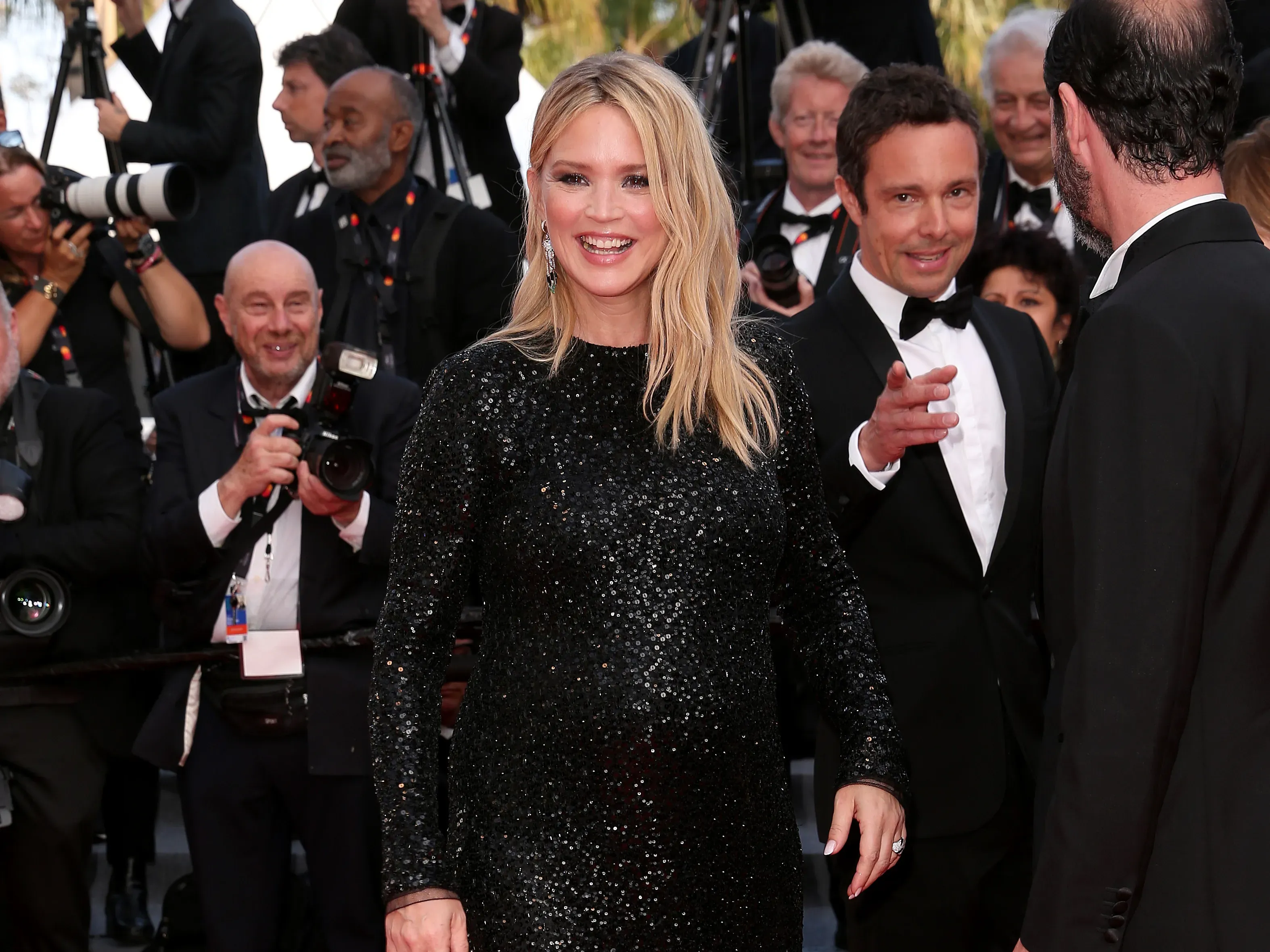 Virginie Efira in Saint Laurent and Cartier