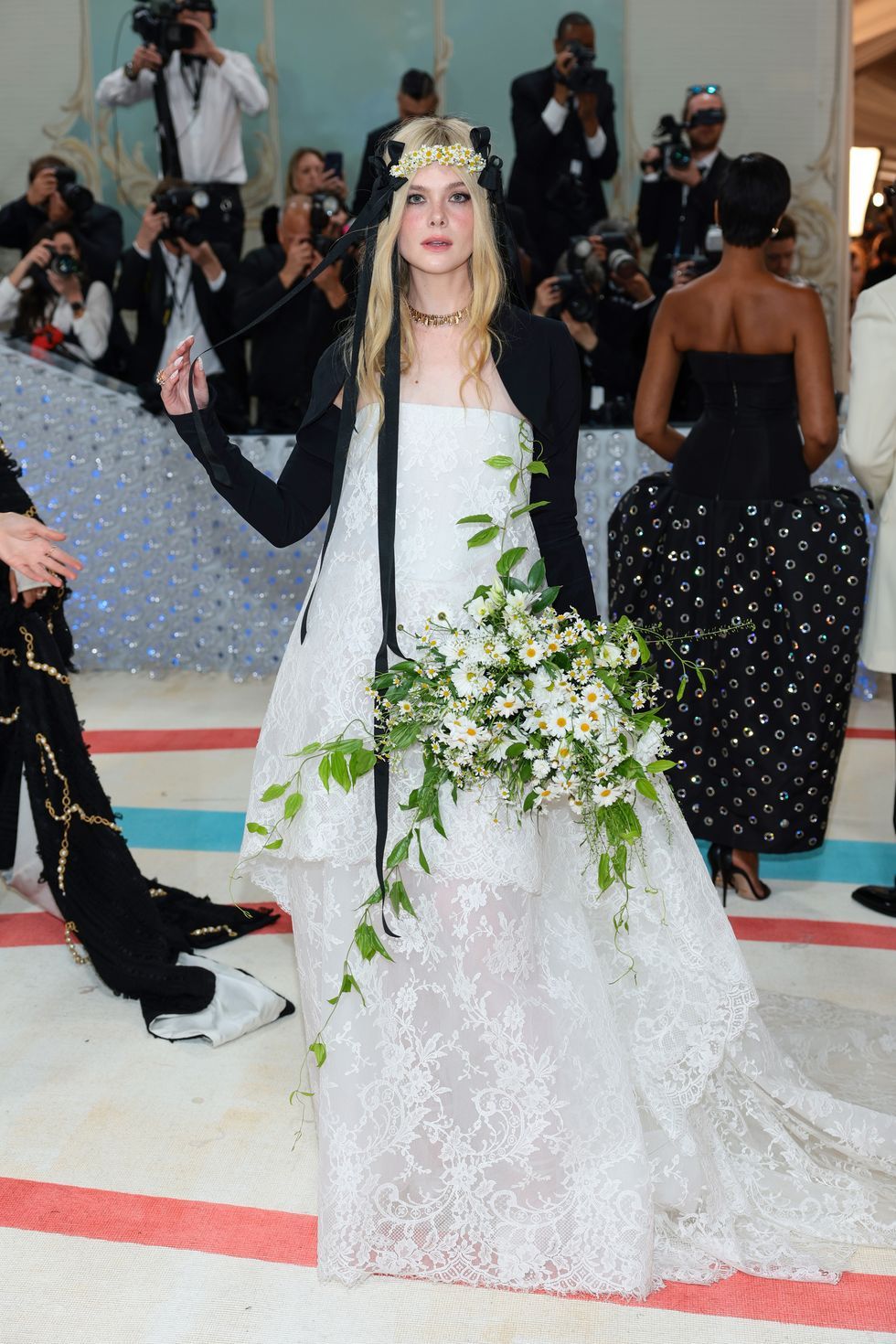 Elle Fanning in Vivienne Westwood