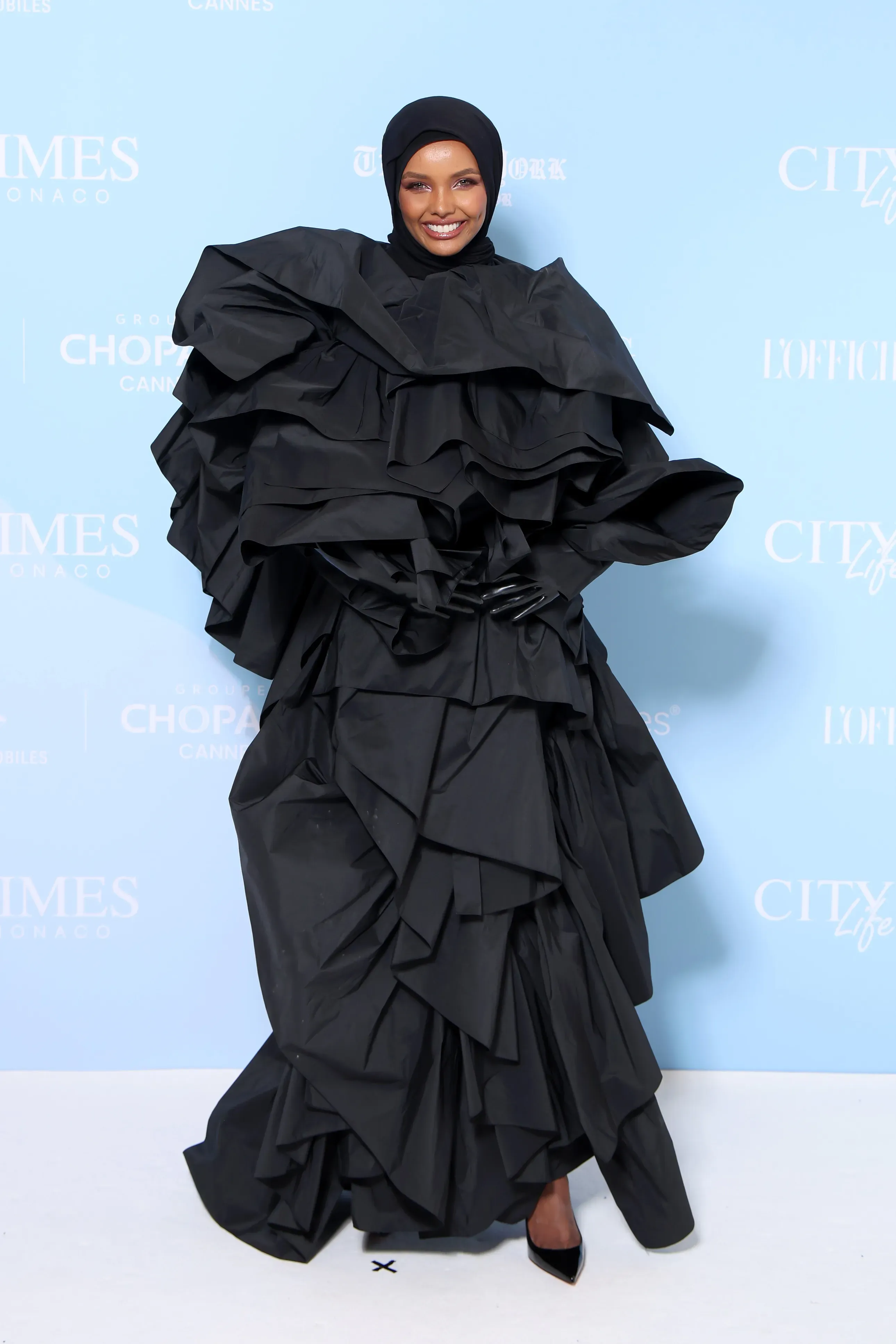 Halima Aden in Roksanda